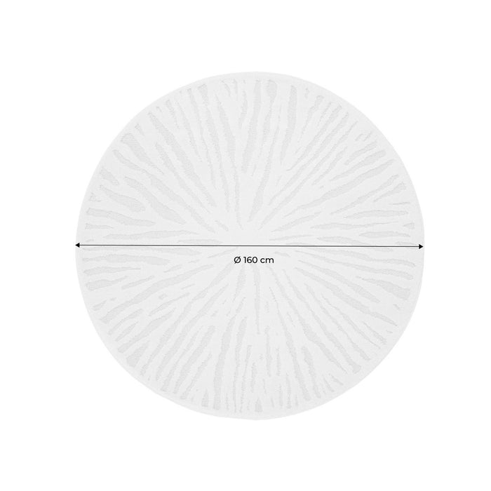 Tappeto interno rotondo crema, 160cm, crema
