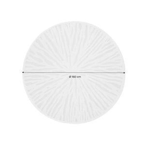 Tappeto interno rotondo crema, 160cm, crema