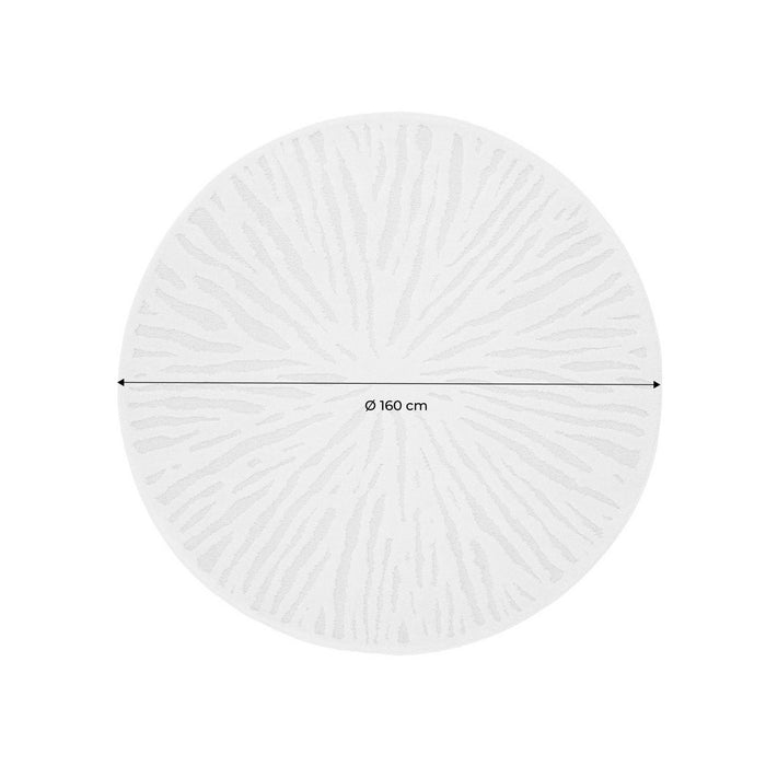 Tappeto interno rotondo crema, 160cm, crema
