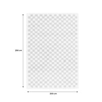 Tappeto interno a scacchiera shaggy in giallo senape e crema