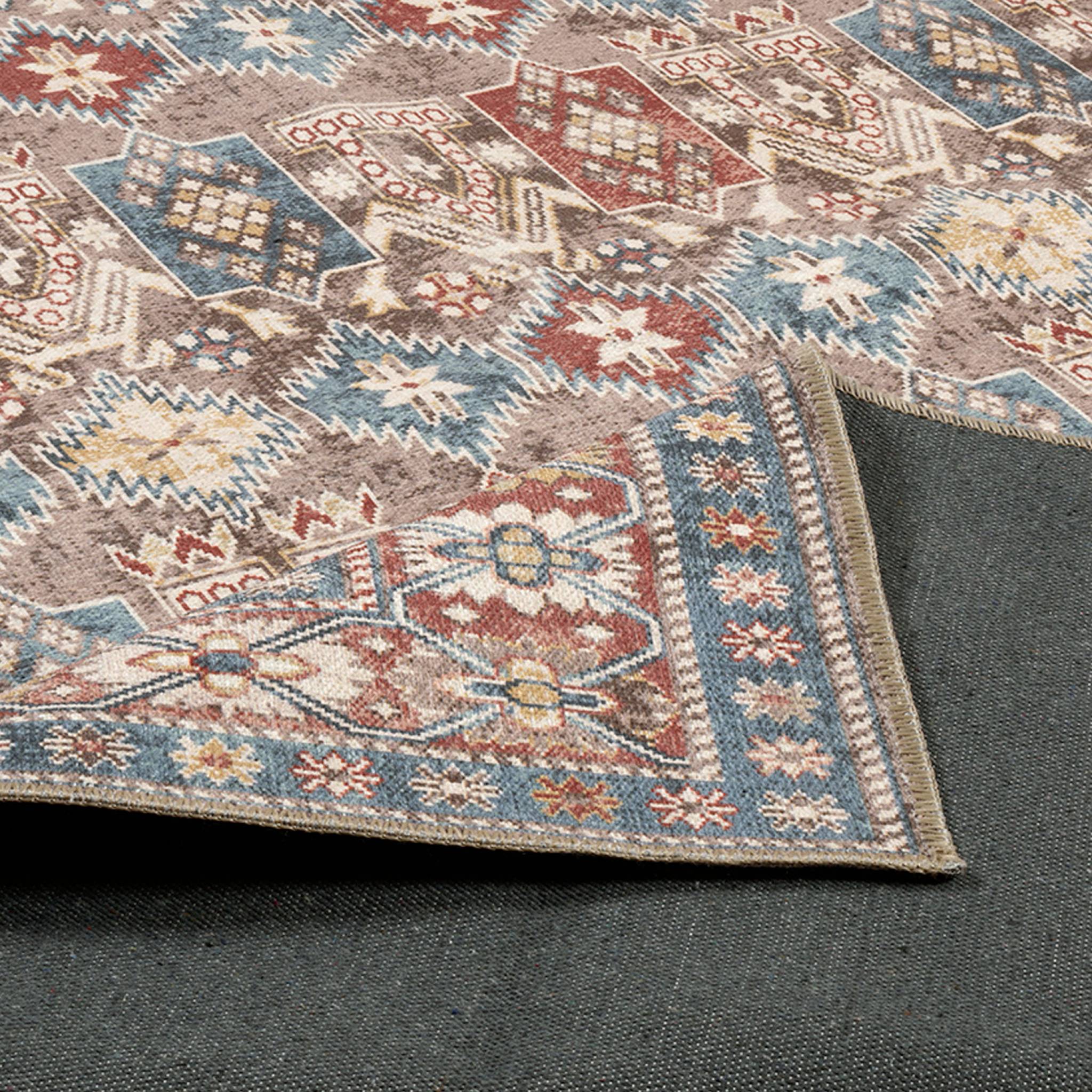 Tappeto da interno motivo orientale / persiano multicolore