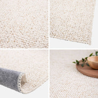 Tappeto interno bouclette crema screziato 120x170cm i sweeek
