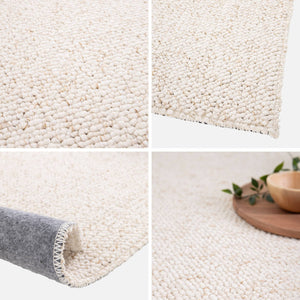 Tappeto interno bouclette crema screziato 120x170cm i sweeek