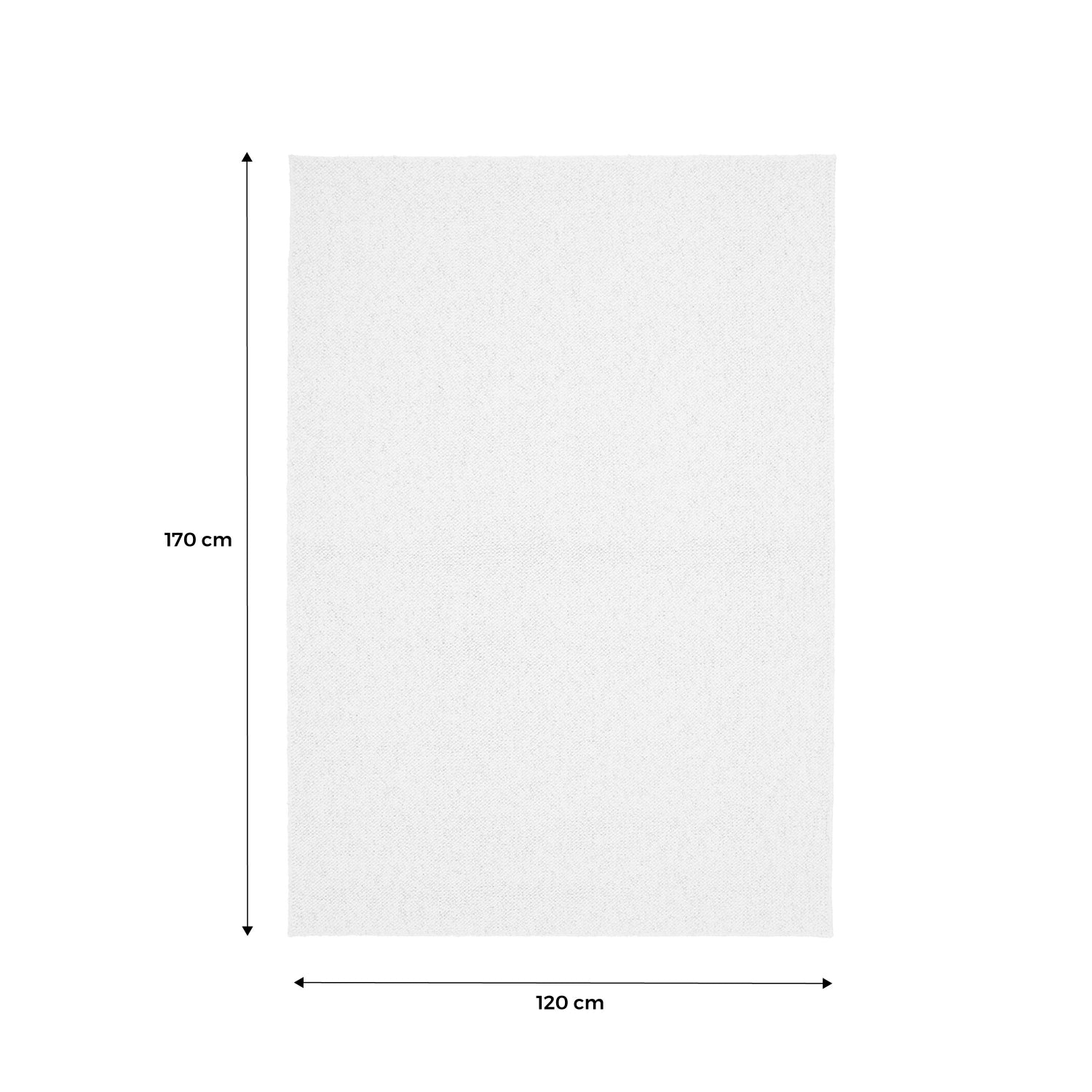 Tappeto interno bouclette crema screziato 120x170cm i sweeek