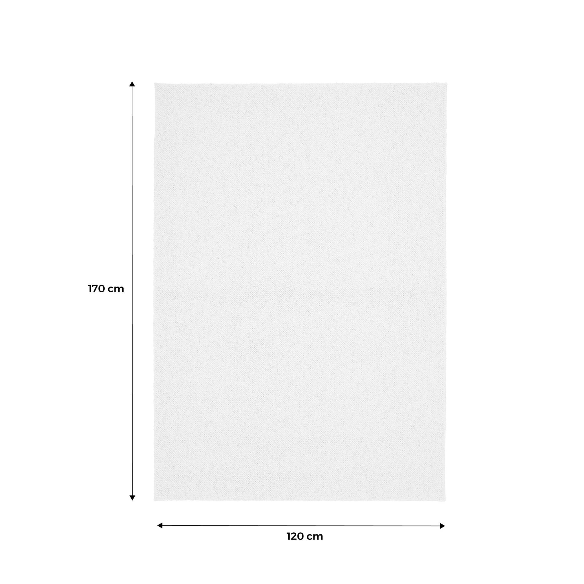 Tappeto interno bouclette crema screziato 120x170cm i sweeek