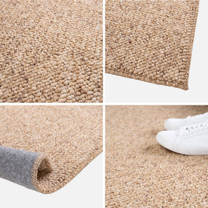 Tappeto a pelo ritorto effetto caramello