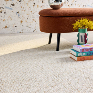 Tappeto interno bouclette crema screziato 120x170cm i sweeek