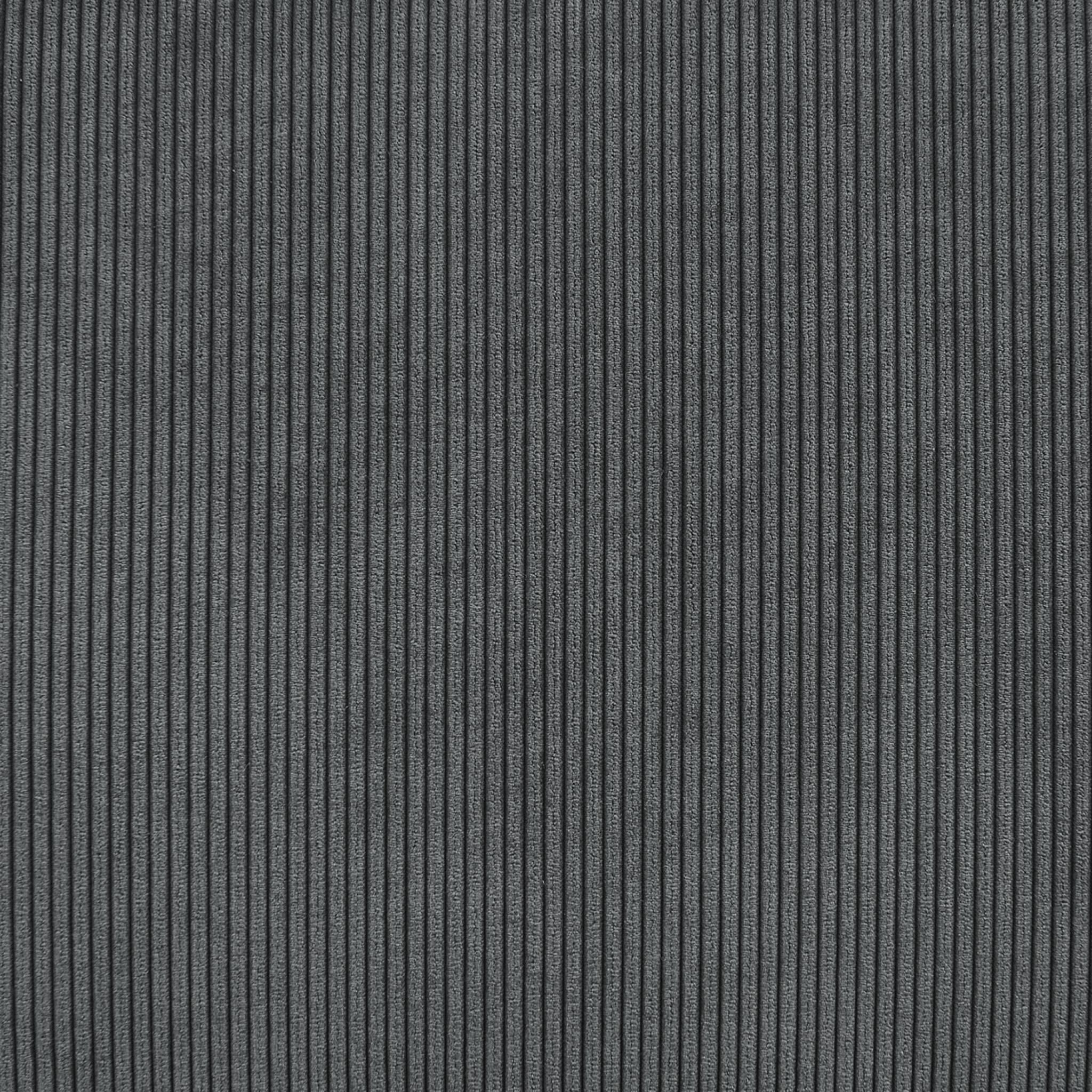 Divano letto angolare in velluto a coste a 3 posti, grigio scuro