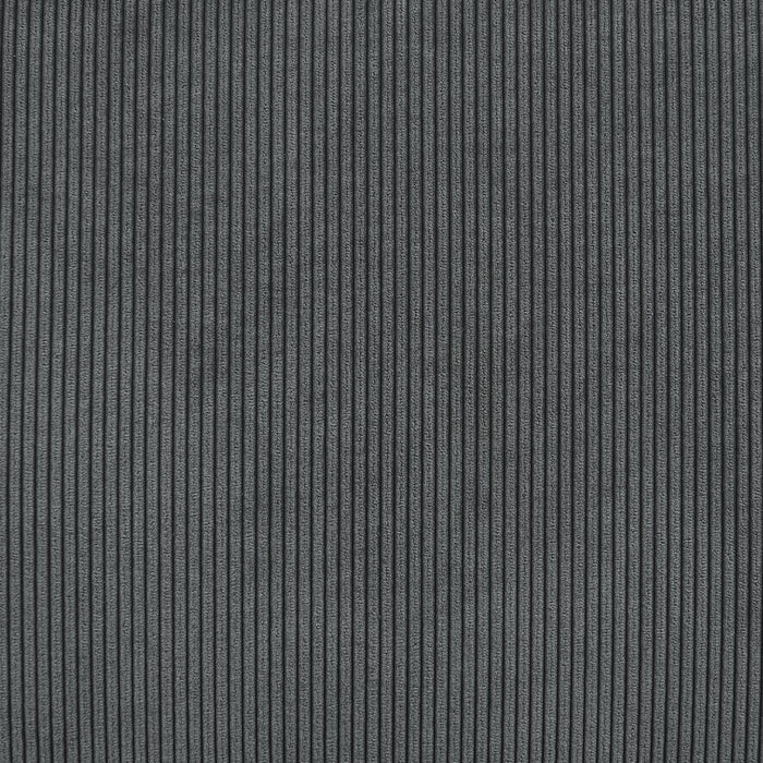 Divano letto angolare in velluto a coste a 3 posti, grigio scuro