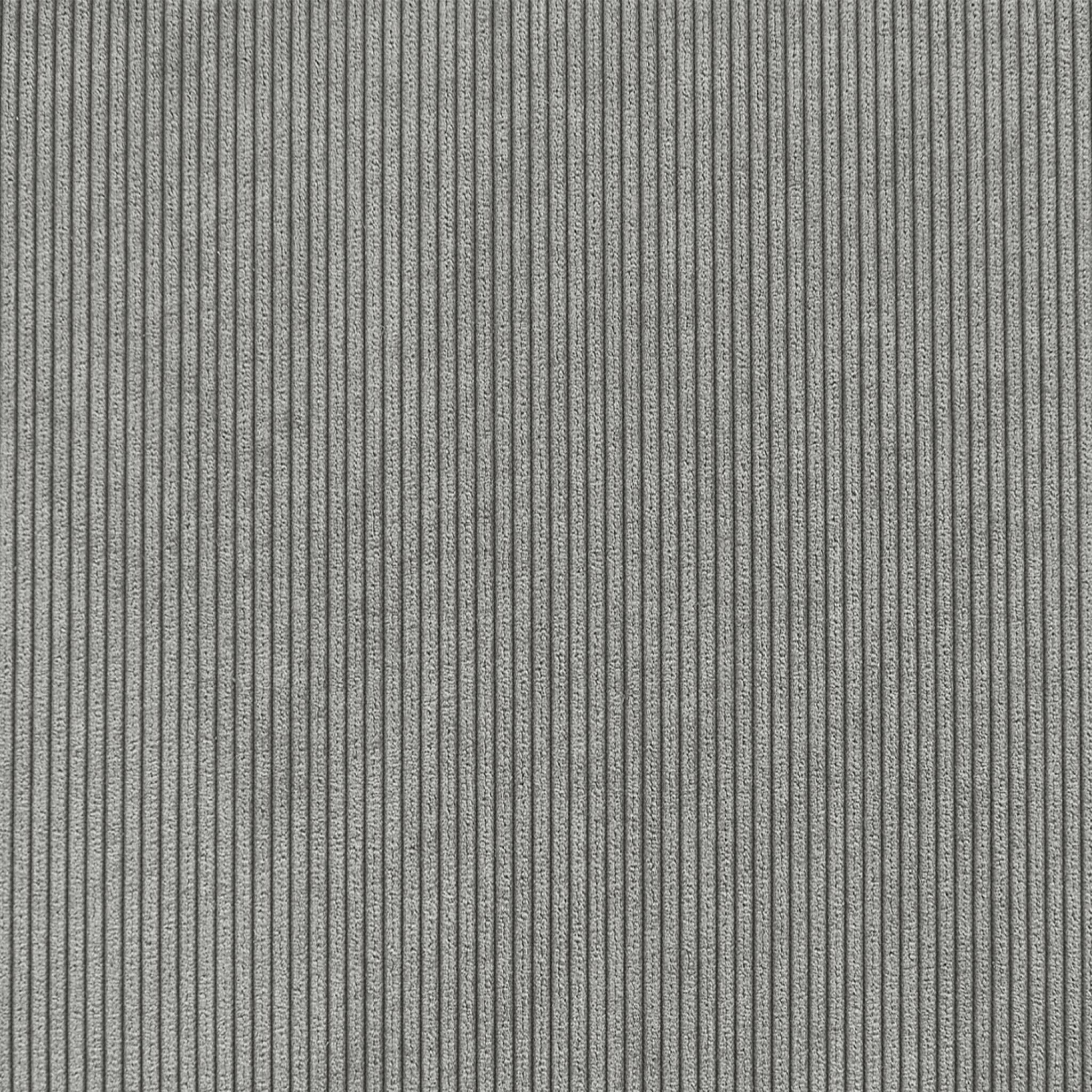 Divano letto angolare in velluto a coste a 3 posti, grigio chiaro