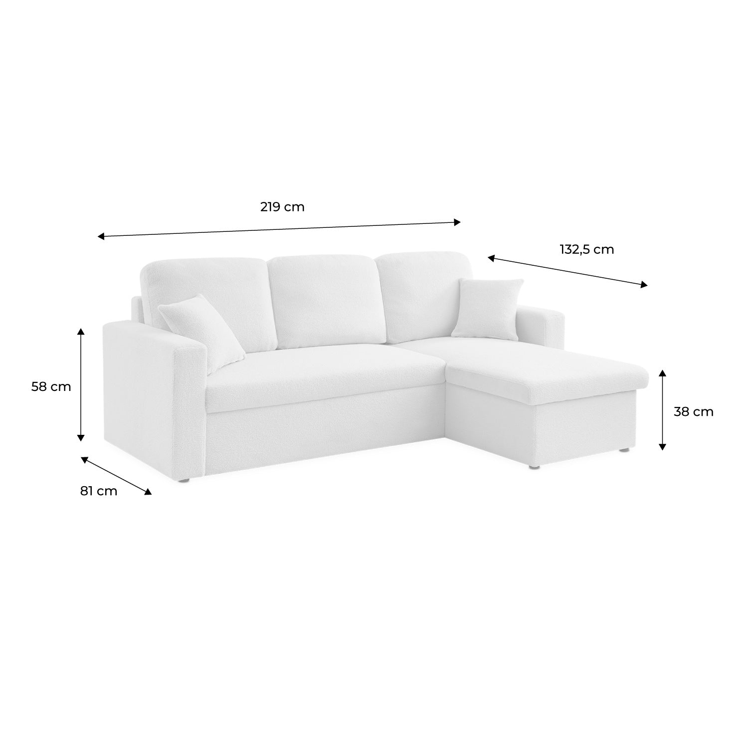 Divano letto 3 posti velluto, blu