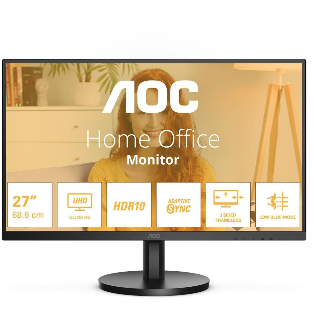Aoc b3 u27b3m monitor pc 68,6 cm (27") 3840 x 2160 pixel 4k ultra hd lcd nero