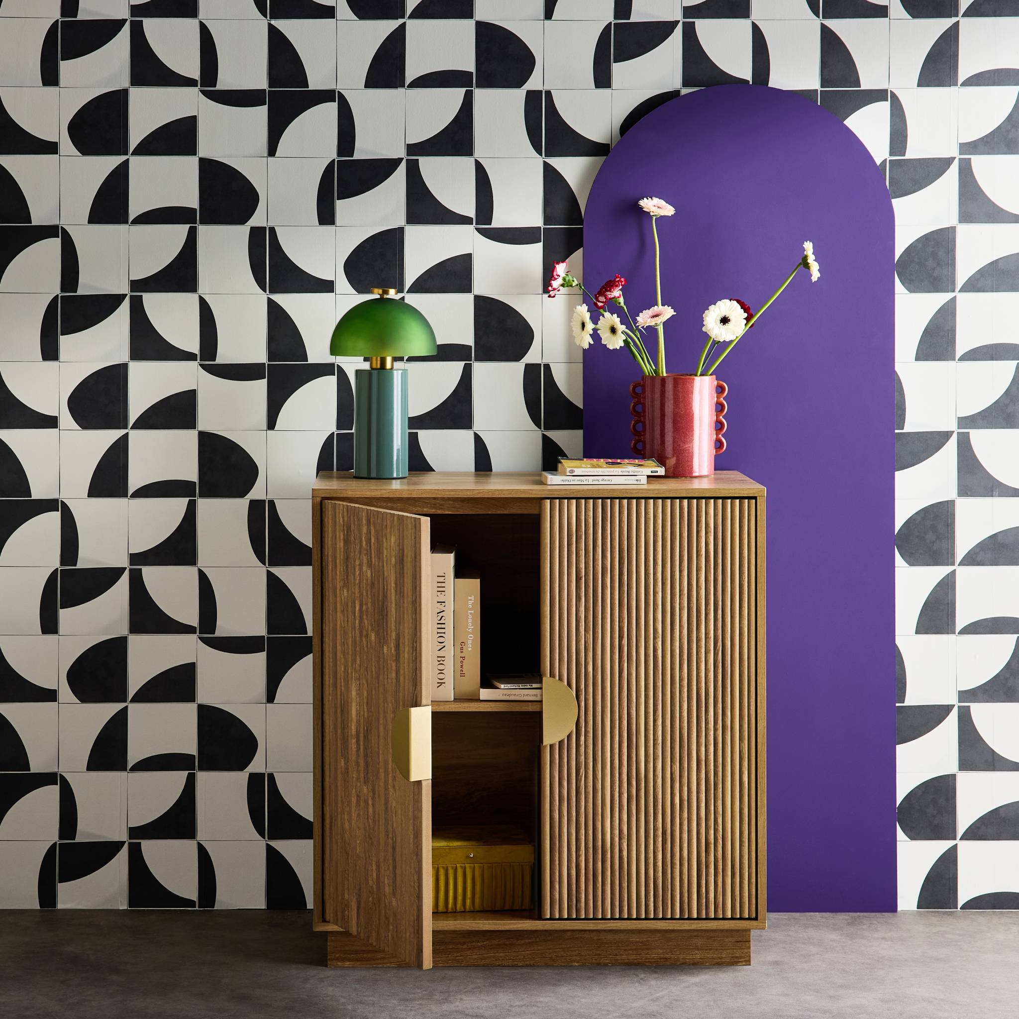 Credenza esotica a 2 ante, 80cm, albero di mango