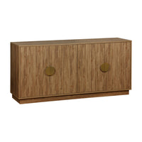 Credenza esotica effetto legno di mango a 4 ante, 160cm