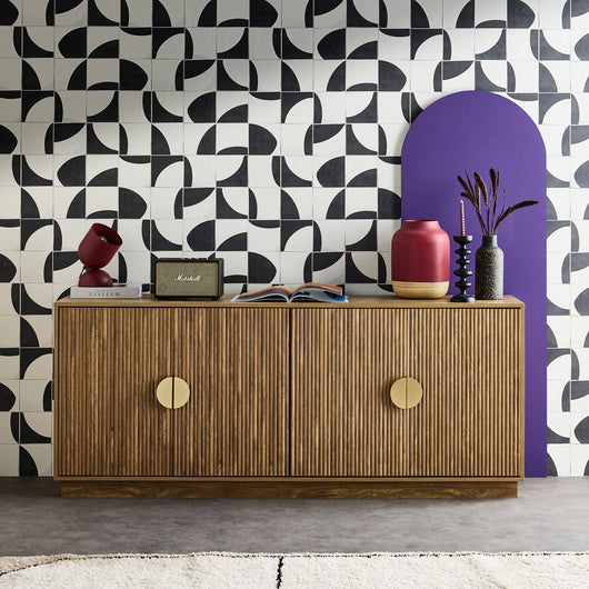 Credenza esotica a 4 ante, 180cm, albero di mango