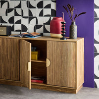 Credenza esotica a 4 ante, 180cm, albero di mango