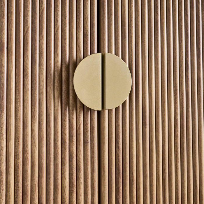 Armadio effetto legno di mango scanalato 2 ante