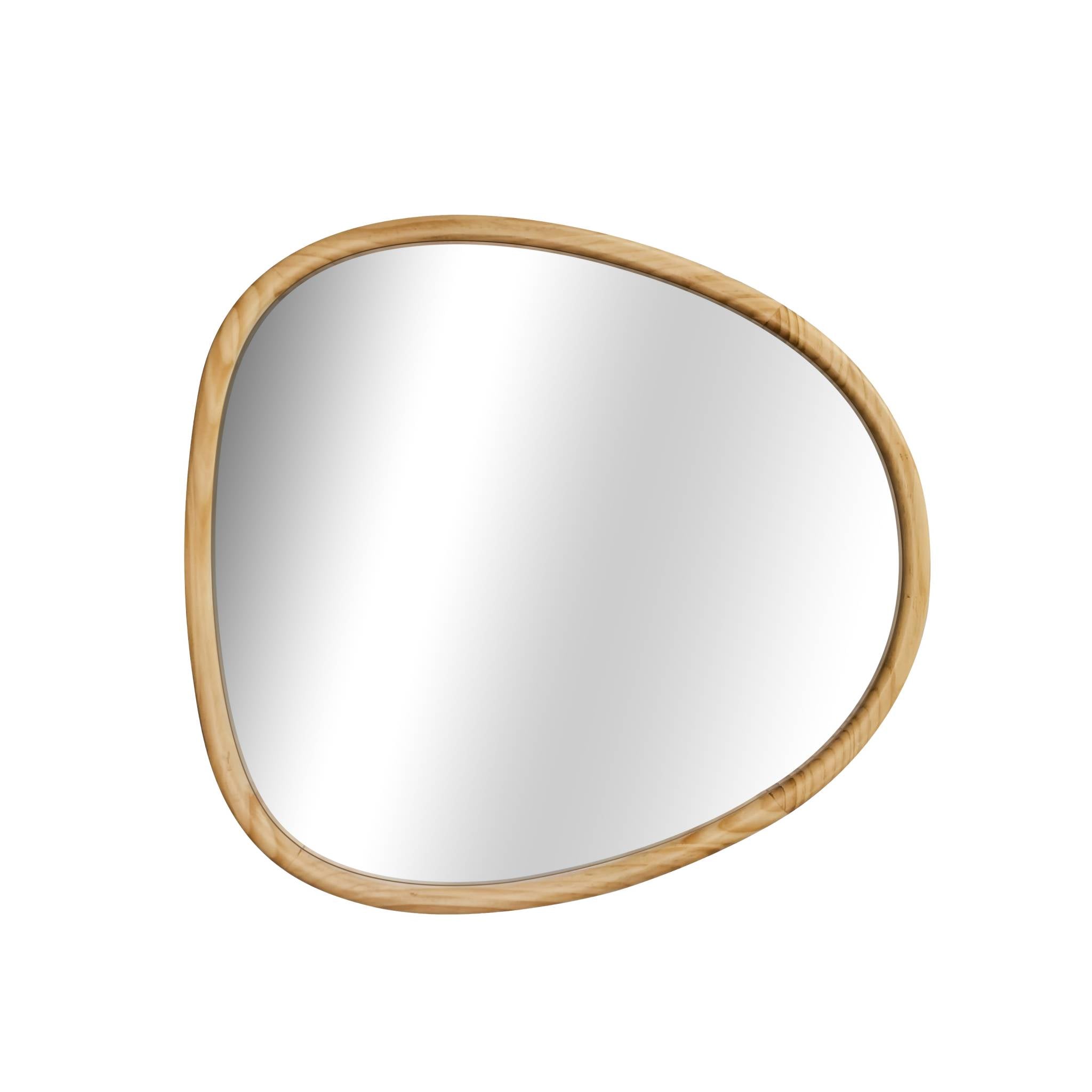 Specchio in legno di abete, 55cm, marrone naturale