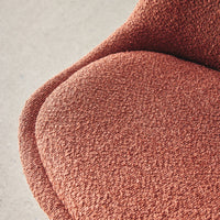 Set 4 sedie scandinave legno di faggio e bouclé strutturato,