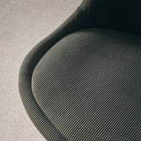 Set di 4 sedie scandinave in legno di faggio e velluto a coste , verde