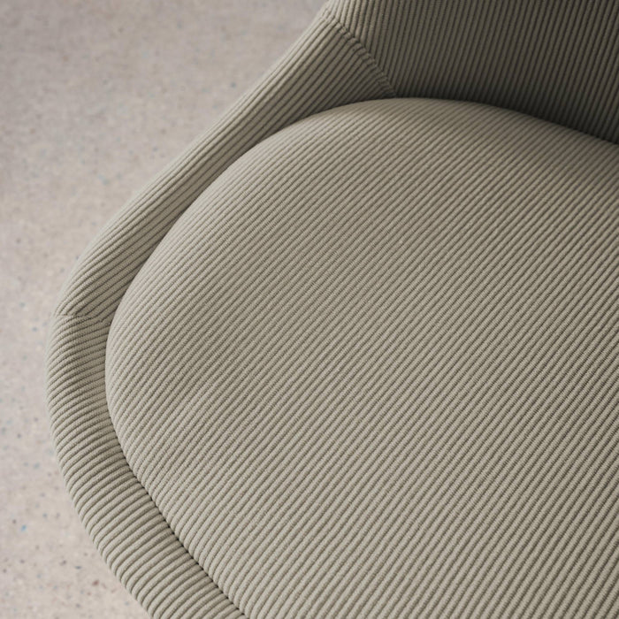 Set di 4 sedie scandinave in legno di faggio e velluto a coste ,