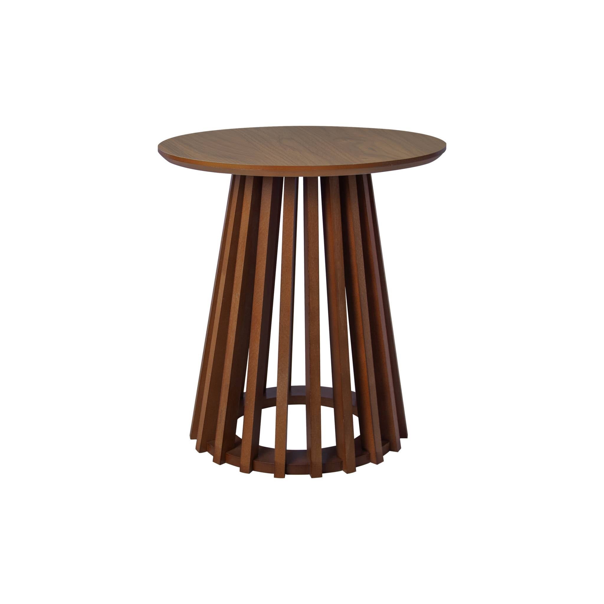 Set di 2 tavolini rotondi in noce ø40cm e ø60cm i sweeek