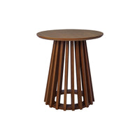 Set di 2 tavolini rotondi in noce ø40cm e ø60cm i sweeek