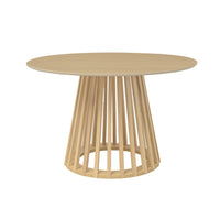 Tavolo da pranzo effetto legno, 4 posti a sedere, quercia