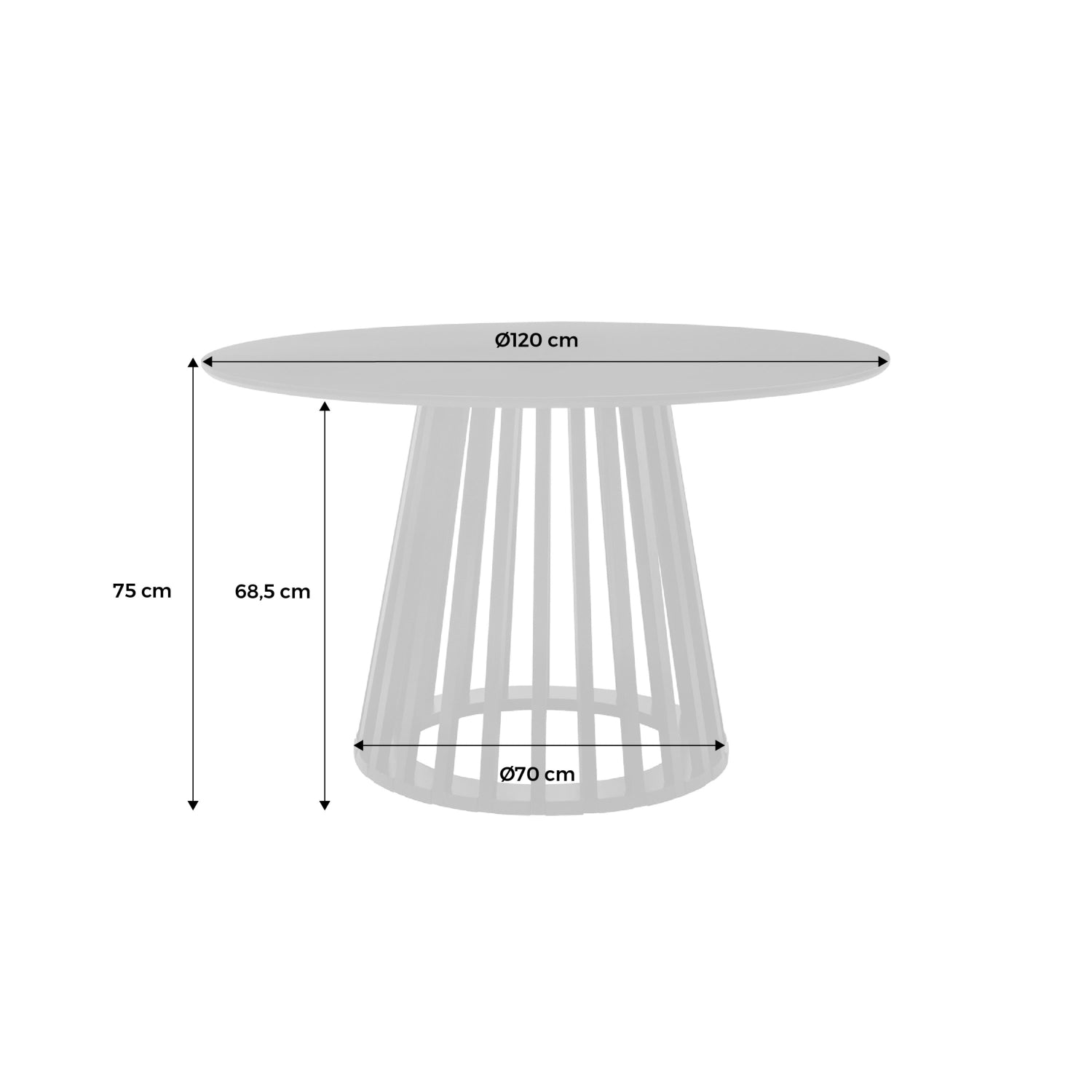 Tavolo da pranzo effetto legno, 4 posti a sedere, quercia
