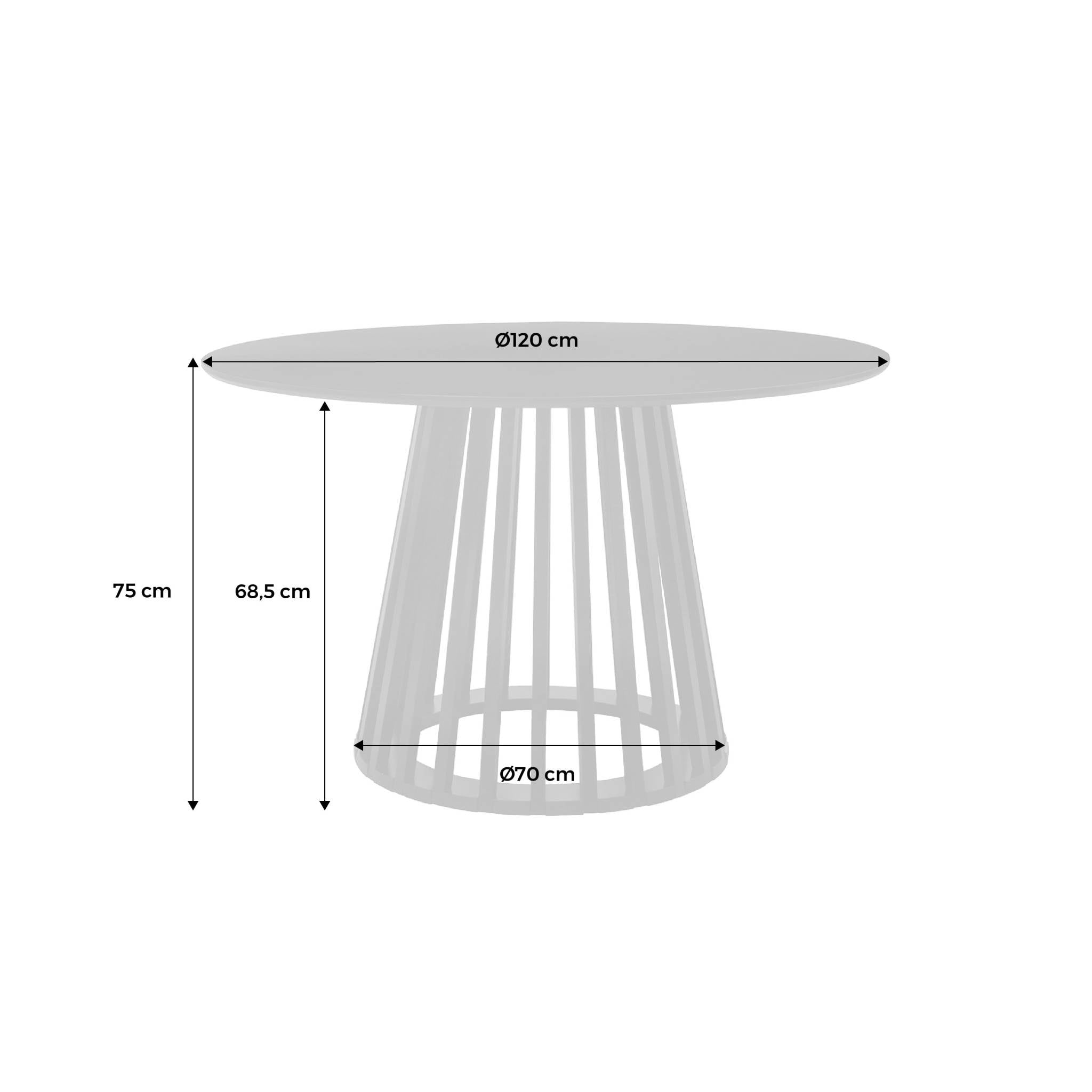 Tavolo da pranzo effetto legno, 4 posti a sedere, quercia