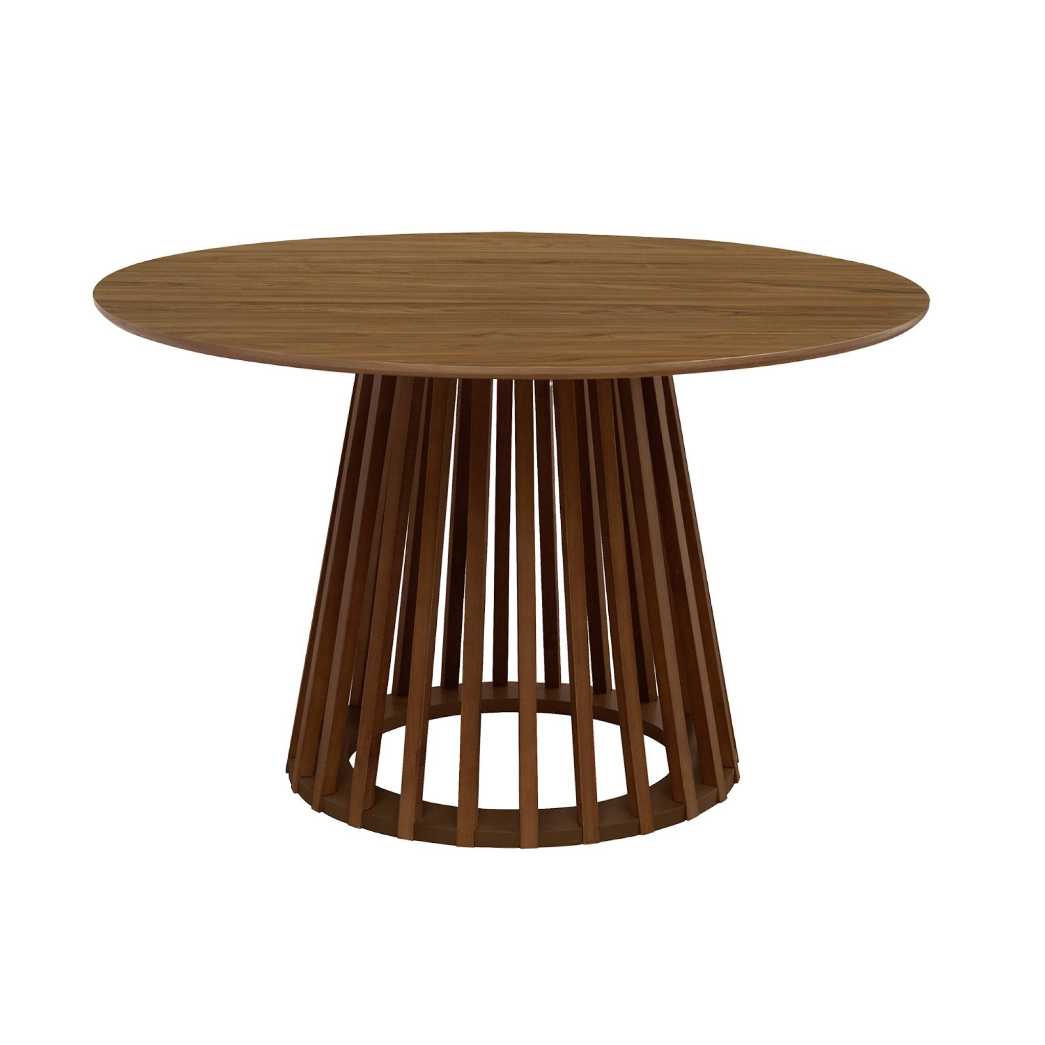 Tavolo da pranzo effetto legno, 4 posti a sedere, marrone