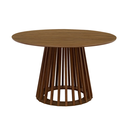 Tavolo da pranzo effetto legno, 4 posti a sedere, marrone