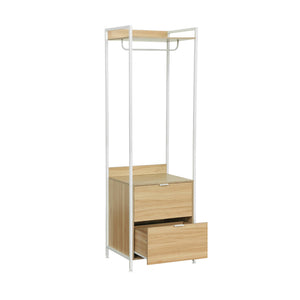 Modulo armadio con 1 armadio, 2 cassetti e 1 ripiano, bianco