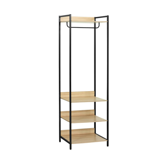 Modulo armadio con 1 armadio e 3 ripiani, nero