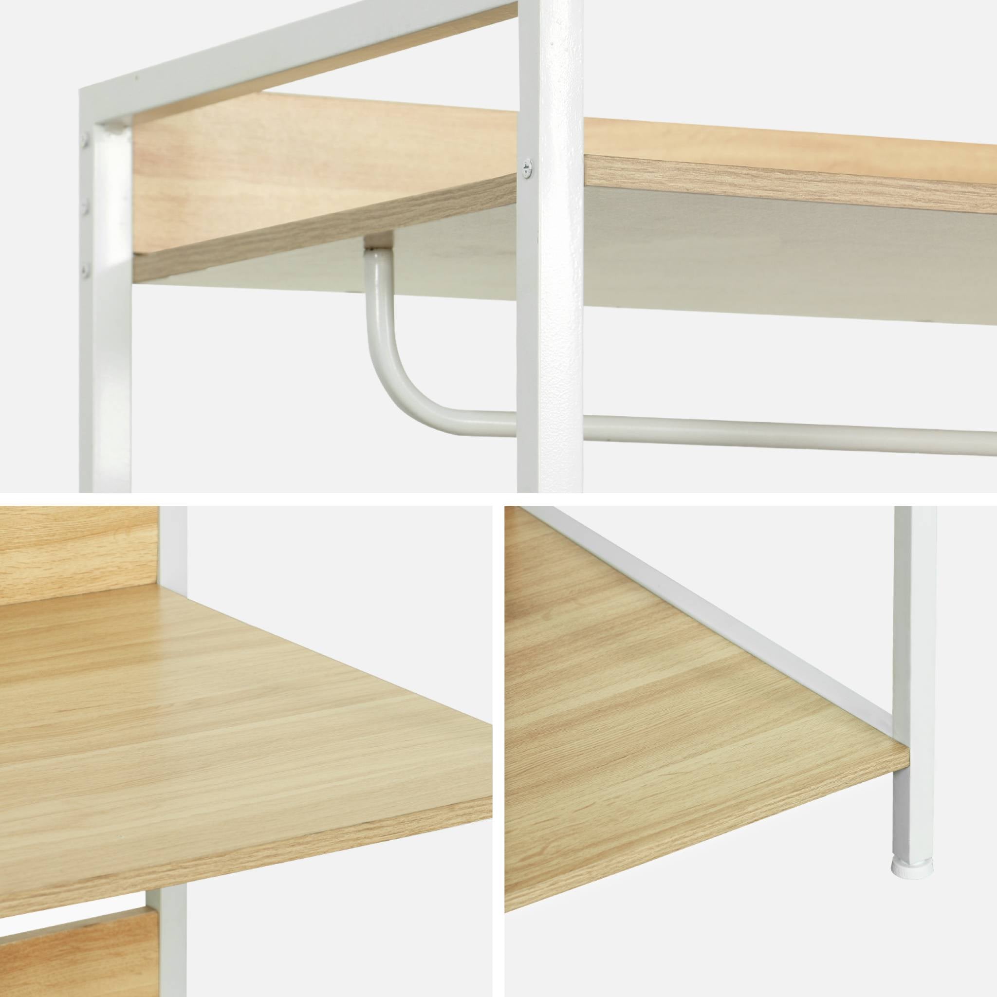 Modulo armadio con 1 armadio e 3 ripiani, bianco