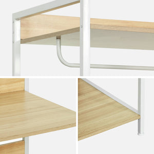 Modulo armadio con 1 armadio e 3 ripiani, bianco