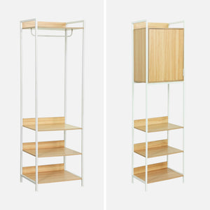 Armadio guardaroba con 4 elementi, bianco