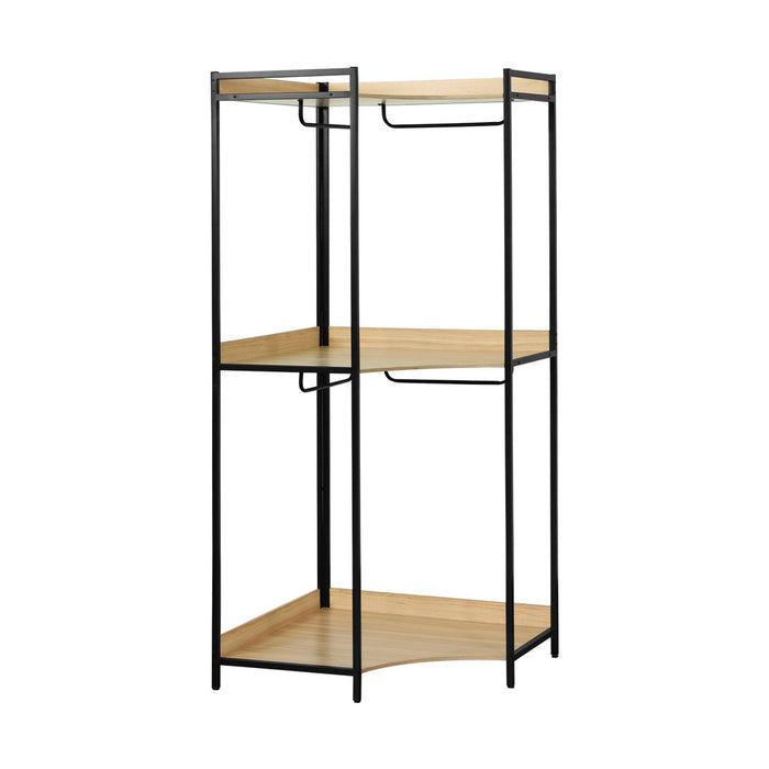 Kit armadio modulare con 5 elementi, nero