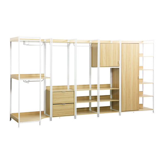 Kit armadio modulare con 5 elementi, bianco