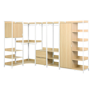 Kit armadio modulare con 5 elementi, bianco