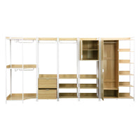 Kit armadio modulare con 5 elementi, bianco