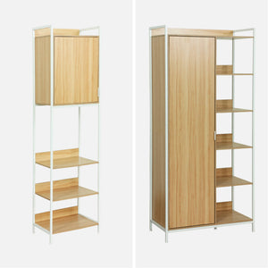 Kit armadio modulare con 5 elementi, bianco