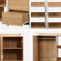 Kit armadio modulare con 5 elementi, bianco