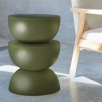 Tavolino  in metallo, verde