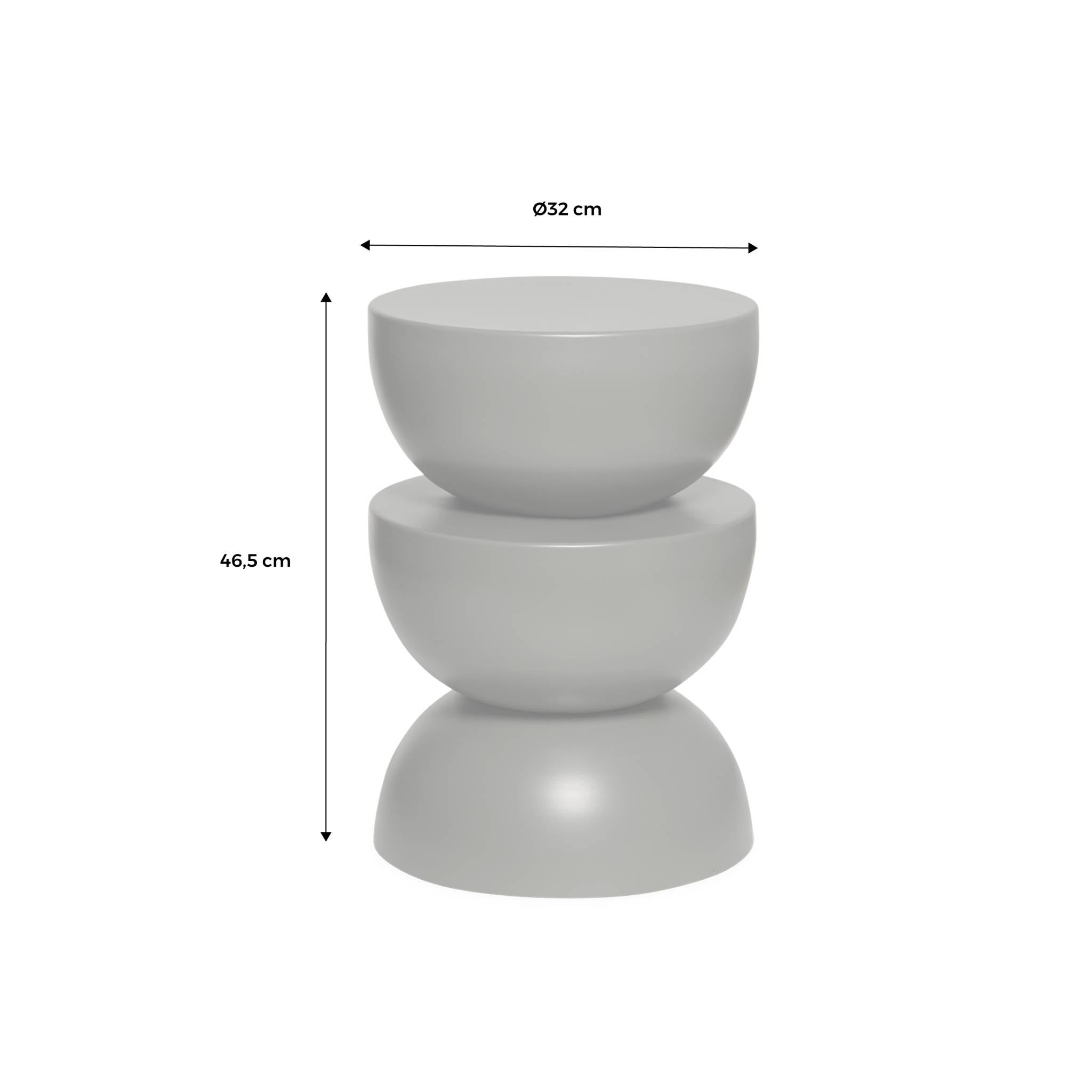 Tavolino  in metallo, verde