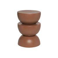 Tavolino  in metallo, terracotta