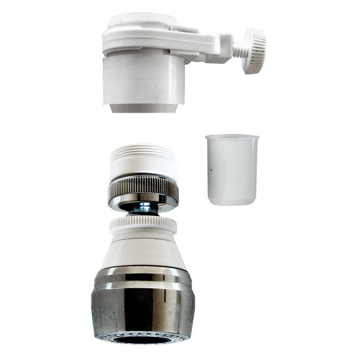 aeratore a snodo corto con fascetta 2 getti cod:ferx.2076410nlm