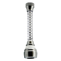 aeratore a snodo flessibile bimateriale lungo 2 getti cod:ferx.2076430nlm