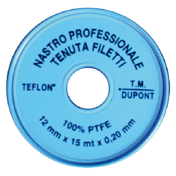 nastro teflon 'professionale' 1/2 x 15 mt. x 0,2 mm cod:ferx.205642nlm