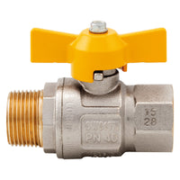 valvola a sfera per gas maniglia a 't' 3/4 mf cod:ferx.206072nlm